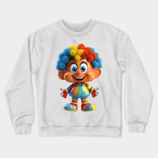 Cute 3D Adorable Clown Crewneck Sweatshirt